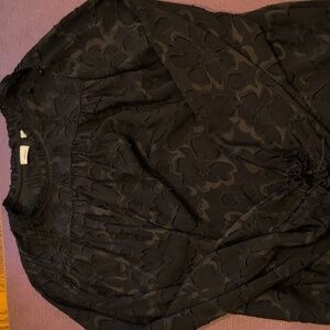 Aritzia Wilfred Romantic Blouse Black Large Whimsygoth Goth Witchy